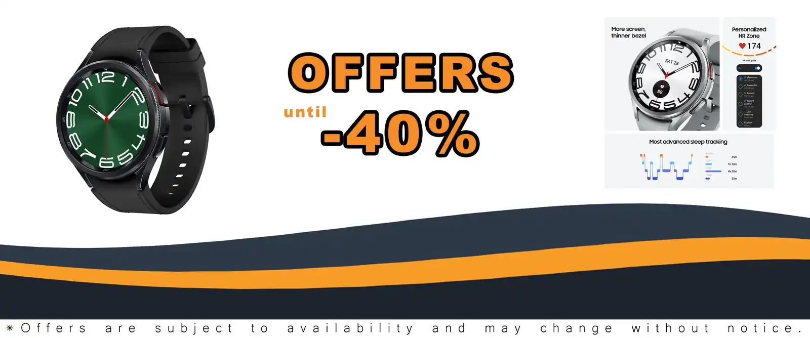 Galaxy Watch 6 Classic 47mm Bluetooth smartwatch, black