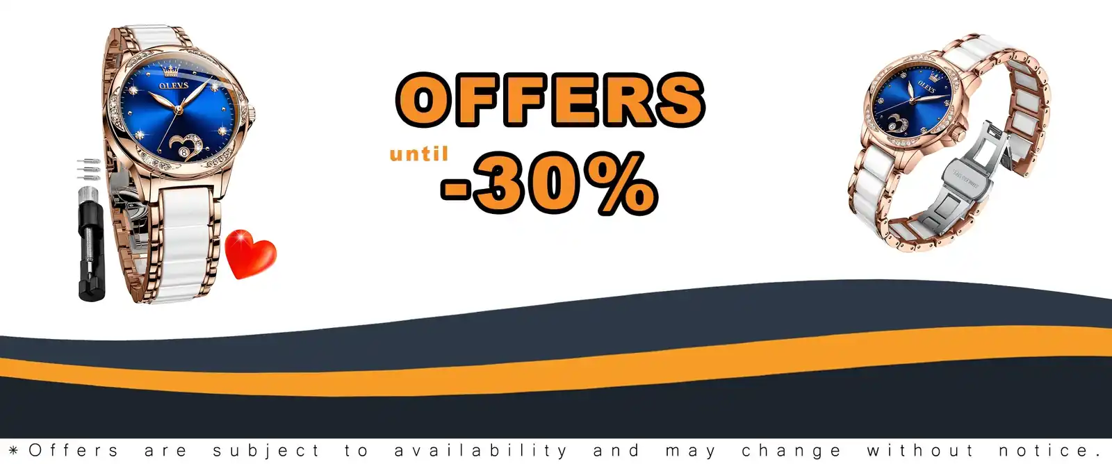 OLEVS automatic women's luxury watch rose gold ceramic date