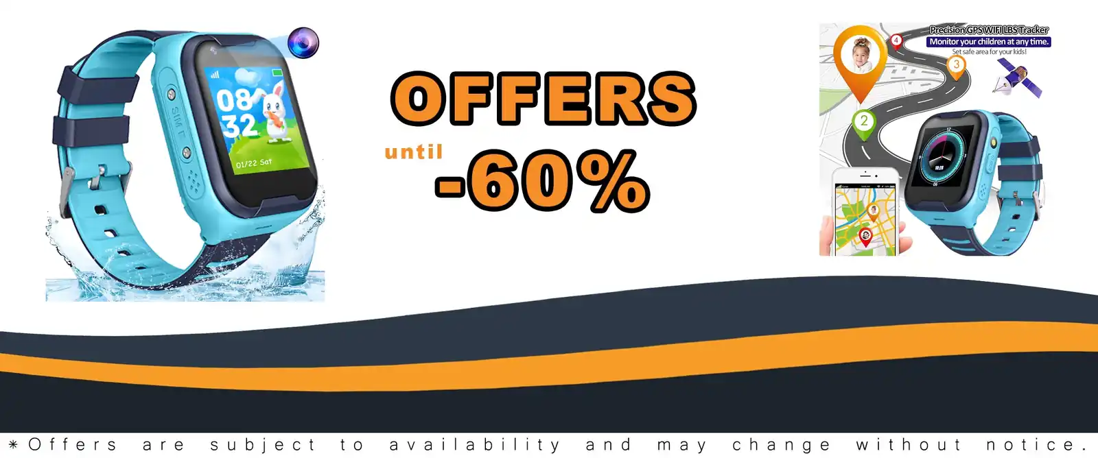 TEZILON Kids 4G GPS Smart Watch Real-Time Tracking Two-Way Call