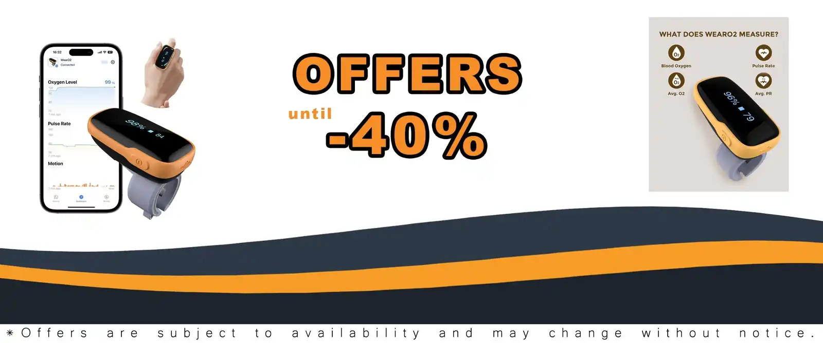 12-hour continuous tracking Vibeat Pulse Oximeter wearable ring oxygen monitor